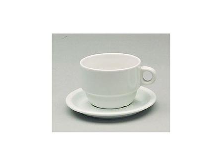 TASSE À DÉJEUNER EMPILABLE BLANCHE 24CL - ELEGANCE - SARREGUEMINES
