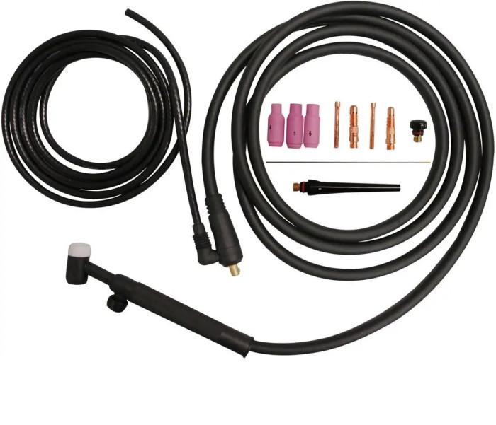 Torche tig gx10/gx140 4 mètres - tig tige tungstène 1,6 mm + buses_0