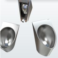 Urinoirs sans eau - URIMAT Inox - acier V2A avec piège à odeurs à membrane_0