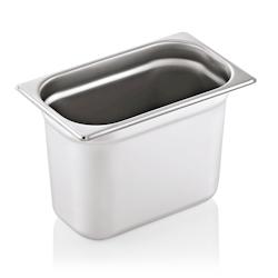 Bac GN 1/4 en Acier Chrome 5,5 L H 200 mm Was Germany - acier 9014 200_0
