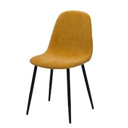 Chaise Ariane moutarde x2 -  Jaune Autre Tissu Amadeus 44x55 cm - jaune textile 3520071964973_0