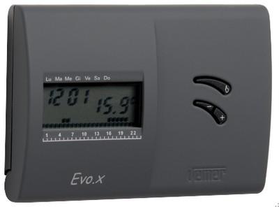 Chronothermostat numérique mural evo.X nero-sub VN136800 - hebdomadaire avec 3 niveaux de température_0