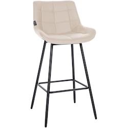 CLP Tabouret de bar Weston Crème/Similicuir - beige polyester 321462_0