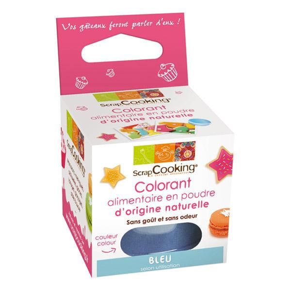 SCRAPCOOKING COLORANT BLEU D'ORIGINE NATURELLE 5G D&EACUTECORS G&ACIRCTEAUX