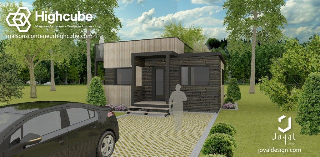 Modèle B - Maison container aménagée avec 3 conteneurs 20 pieds, isolation uréthane et finitions modernes_0