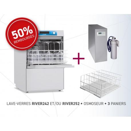 Pack stop essuyage lave-verres 400 x 400 avec osmoseur - STERV242_0
