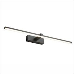 Papuq Applique murale LED 12 W 1200 lm, lumière chaude, noir mat, 60 cm, idéale pour tableaux et miroirs. - noir 8436613831151_0