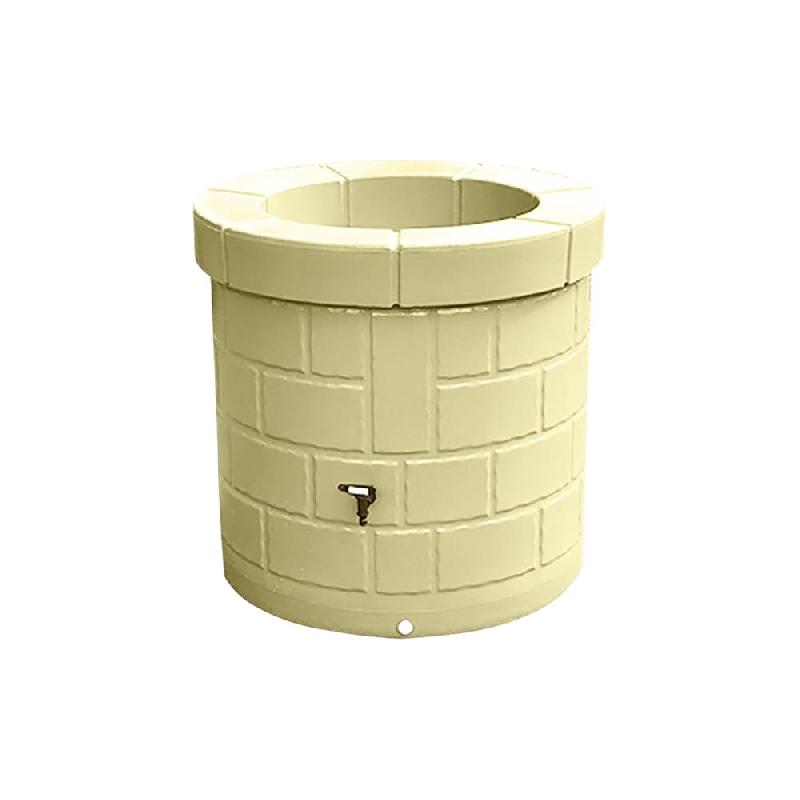 PLAST'UP ROTOMOULAGE Puits récupérateur d'eau de pluie 340l - BEIGE - beige 0750122554409_0
