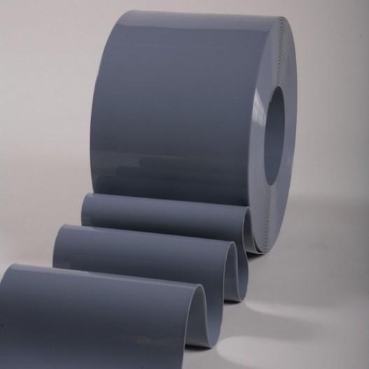 Rouleau 50m lanière pvc standard gris opaque 200mm x 2mm_0