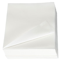 SERVIETTE DE TABLE BLANCHE NON TISSÉ 40 X 40 CM - LOT DE 50