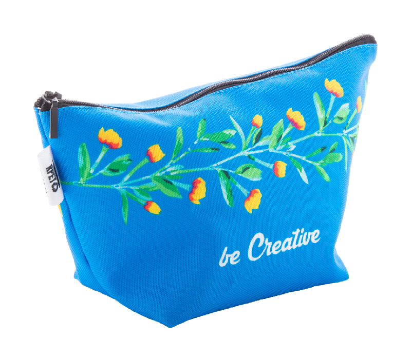 Trousse à maquillage personnalisée - polyester RPET 600D - graphismes en sublimation_0