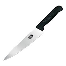 VICTORINOX couteau de cuisinier - Lame dentée 22cm CC266 - inox CC266_0