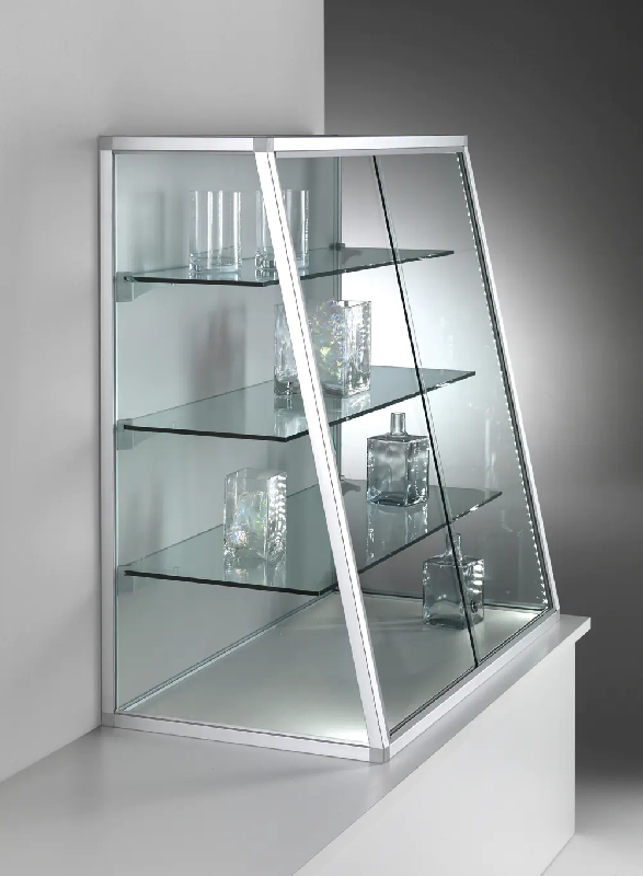 Vitrine pan incliné c1299va - aluminium anodisé_0