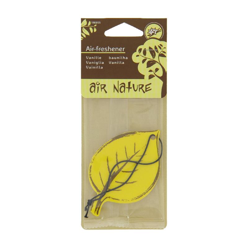 Désodorisant pour véhicule CARLINEA AIR NATURE 2D Vanille - Feuille colorée d'automne à suspendre_0