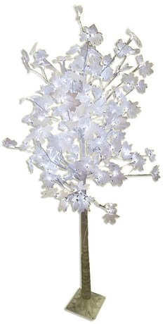 Arbre lumineux blanc 92 LED Blanc froid H 90 cm - Sapins fibre optique et  arbres lumineux - Décomania