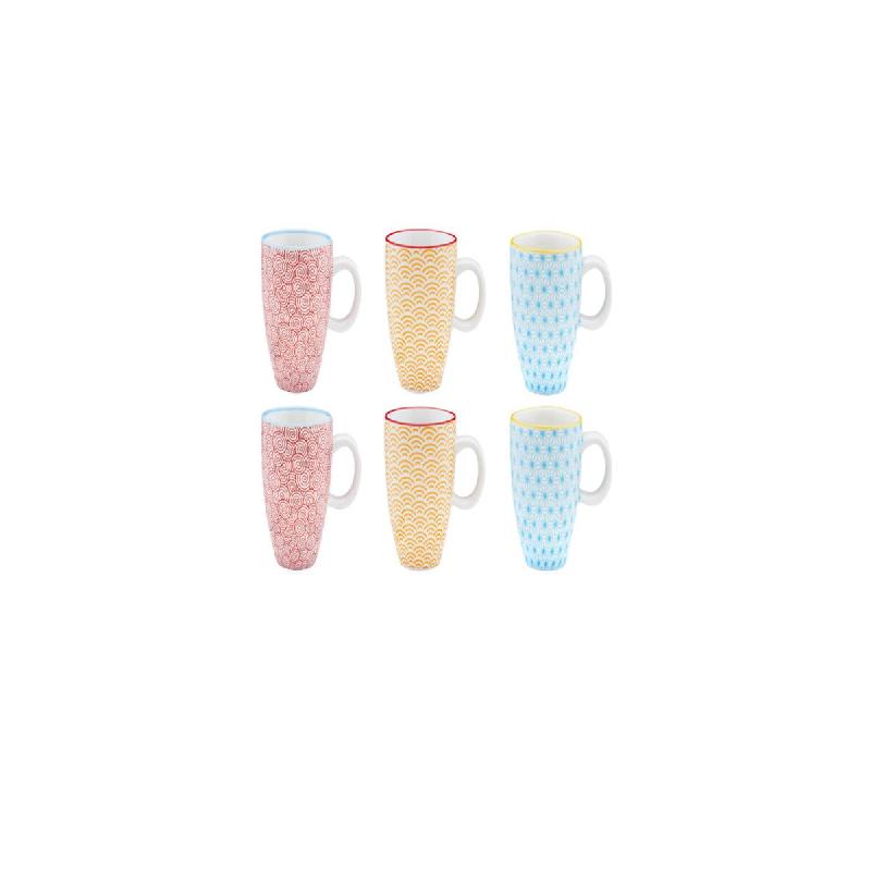 Bjorn Tasse PATTERN 9cl - 6 pièces - Color - bleu 3760293961910_0
