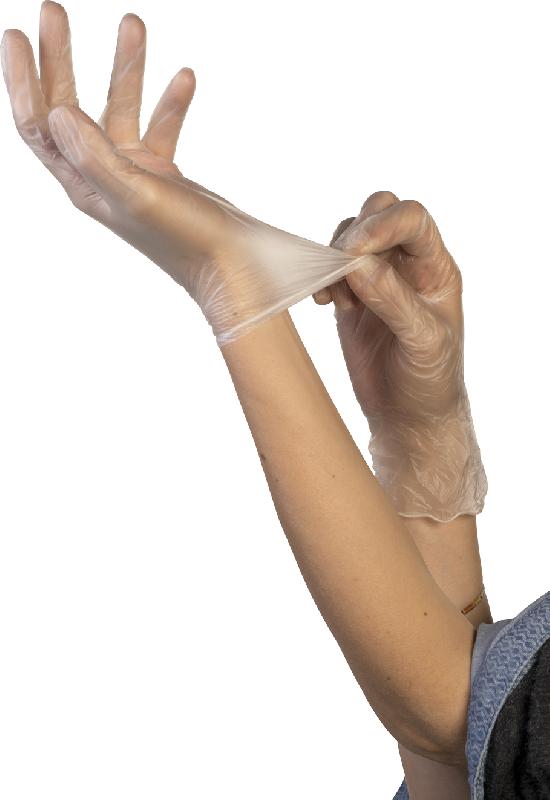 Boîte de 100 gants jetables vinyles transparents poudrés t7/8 - 6661210 - 614960_0