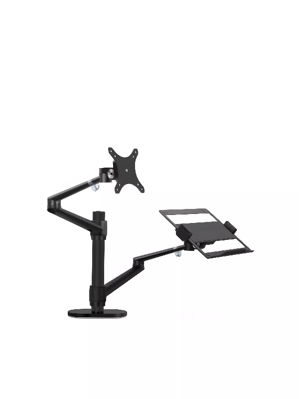 Bras articulé écran et ordinateur portable noir_0