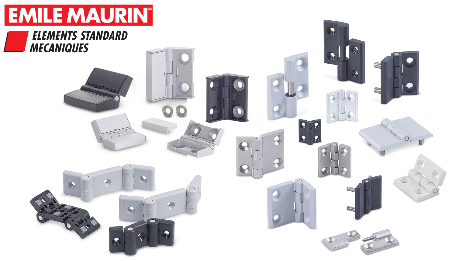 Charnière Emile Maurin - modèles innovants ajustables, à friction réglable et pour profilés aluminium_0