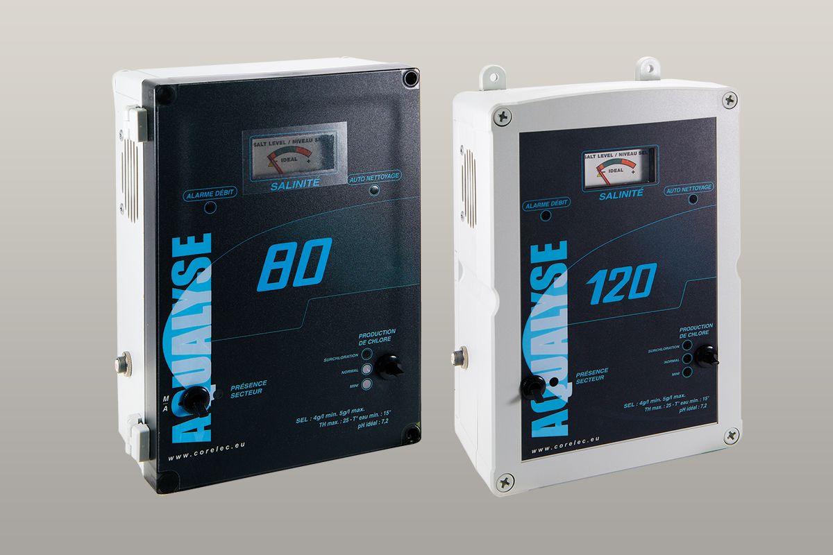 Électrolyseurs Corelec - Aqualyse 80 - Volume d’eau de 30 à 80 m3 - Désinfection automatique au sel_0