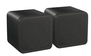 Enceintes compactes 40W - Double Cône 10cm - 80W Max - Noires_0