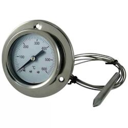 Giemme Spoleto – Thermomètre professionnel pour four et barbecue en acier inoxydable 0-600 °C - gris inox g173_0