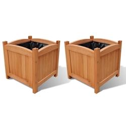 Helloshop26 - Jardinière lit surélevé plantes fleurs jardin surélevés bois 30 x 30 x 30 cm 02_0001369 - 3000077401530_0