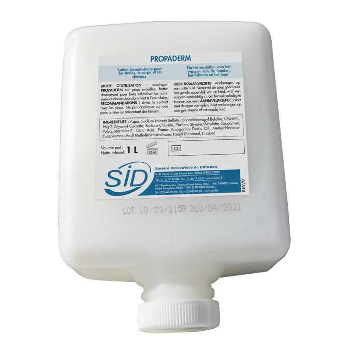 Lotion lavante douce Propaderm - Pour mains, corps et cheveux - À base d'huile d'amande douce_0