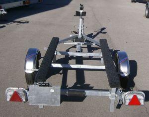 Remorque immergeable pour bateau 500 kg PTAC - CU 342 kg - Fast Patin - Essieu non freiné_0