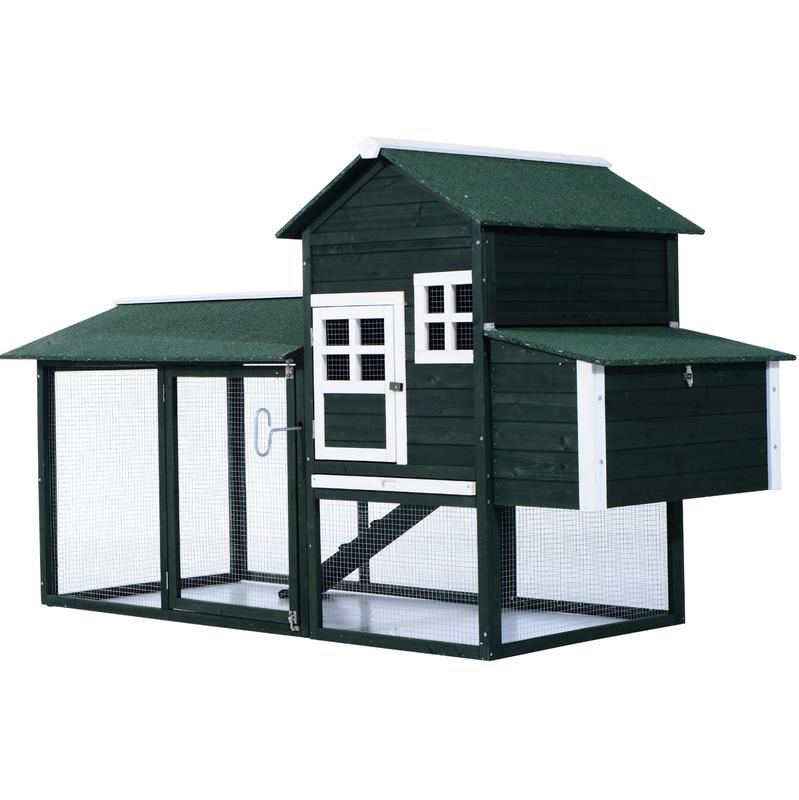 Poulailler Cottage Cage à Poules Sur Pied Dim 180l X 90l X 79h Cm