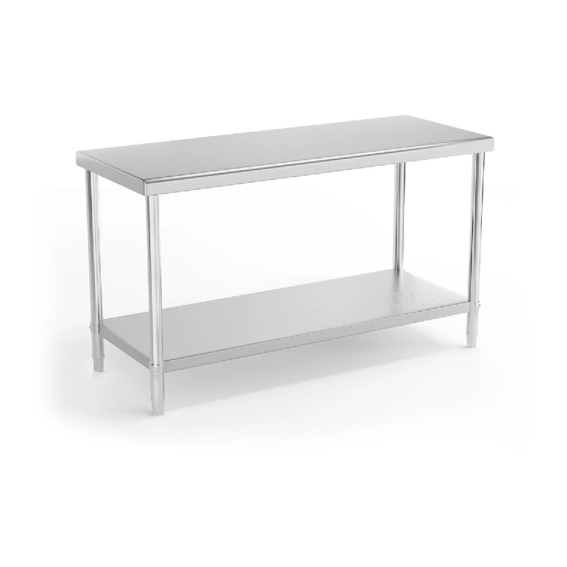 Royal Catering table de travail cuisine professionnelle acier inox 150 x 60 cm capacité de charge de 230 kg 14_0003659 Helloshop26 - 3000234368980_0