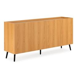 VS Venta-stock Buffet Siren 4 portes Couleur Chêne - marron Bois manufacturé I24069_0
