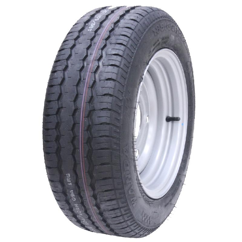 185/60 R12c Trailer Wheel 5 Stud 6.5 PCD Tire On Rim Brian James Ifor Williams_0
