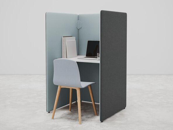 Espace de travail individuel Plug avec effet acoustique_0