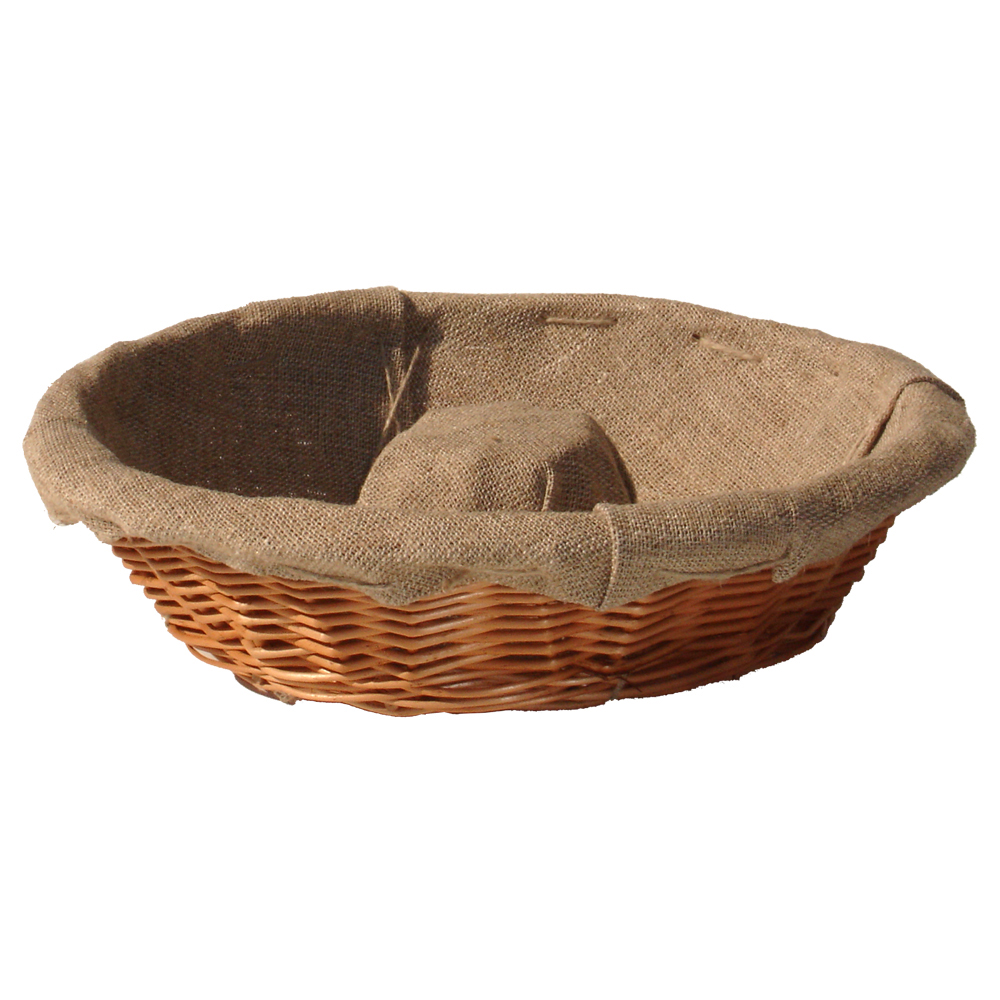 Banneton couronne 500g - toilé lin - osier buff_0