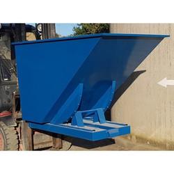 Benne auto basculante 900L à 1600L - utilisation automatique ou manuelle - tôle d'acier épaisseur 2.5mm_0