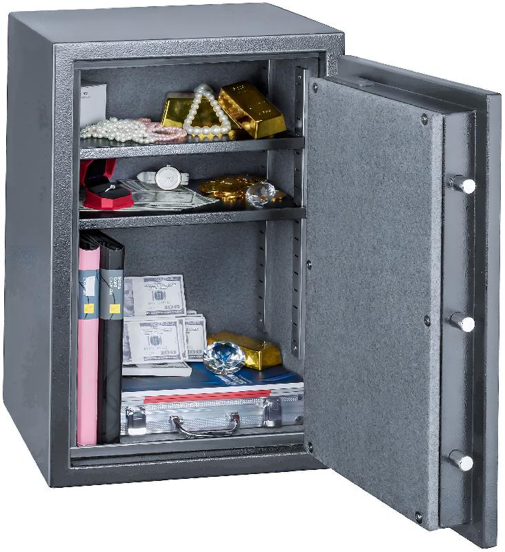 Coffre-fort anti feu 58,8 L à serrure électronique et lecteur d'empreinte 660 x 430 x 350 mm Torros KLB660_0