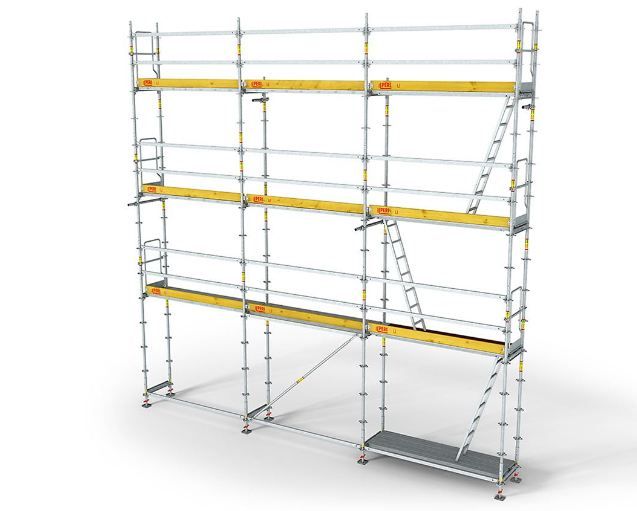 Échafaudages de façade PERI UP Rosett - PERI SAS - largeur 72 à 104 cm - capacité portante élevée et conformité EN 12810/EN 12811_0