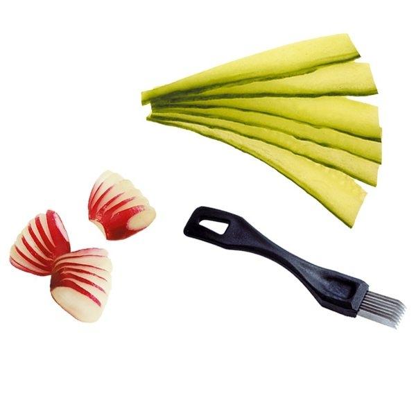 Éminceur à cornichons et radis - 8 lames en acier inoxydable - Louis Tellier_0