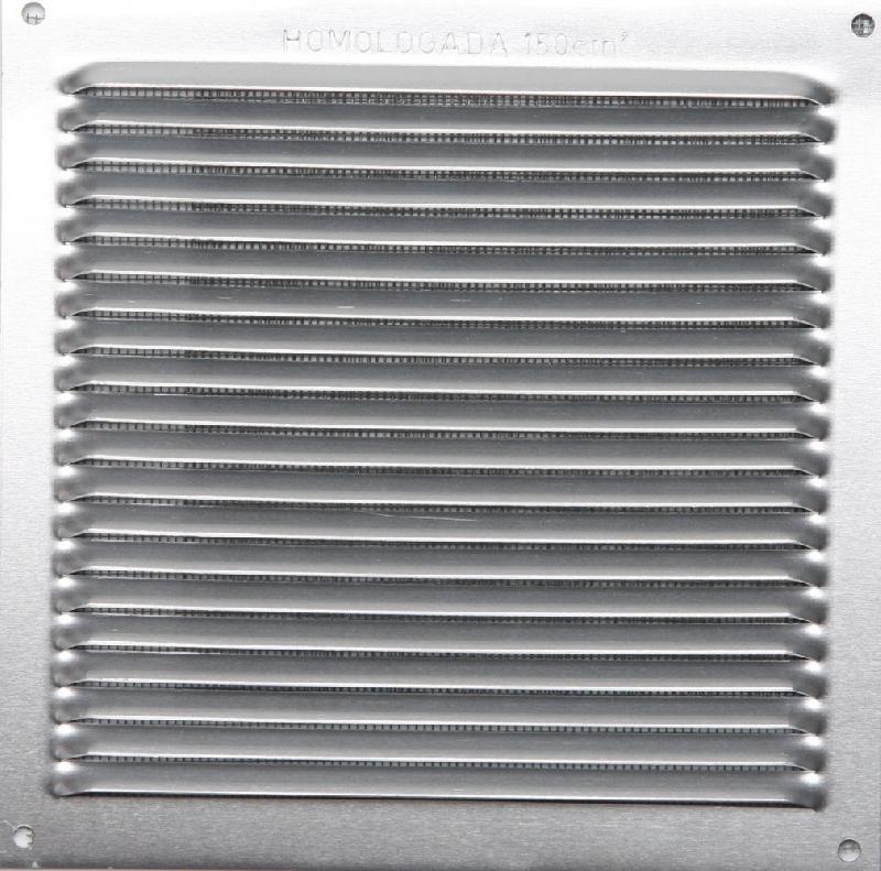 Grille d'aération aluminium anodisé, L.10 X L.30 Cm