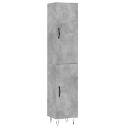 Helloshop26 - Buffet bahut commode armoire meuble de rangement organisateur cuisine salle de séjour salon haut 34,5 x 34 x 180 cm 02_0034330 - 300021_0