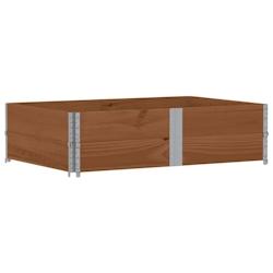 Helloshop26 - Jardinière bac lit surélevé plantes fleurs terrasse jardin 150 x 100 cm bois massif de pin marron 02_0037420 - 3000217814695_0
