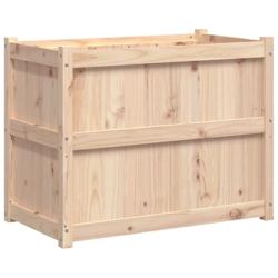 Helloshop26 - Jardinière bac lit surélevé plantes fleurs terrasse jardin 90 x 50 x 70 cm bois de pin massif marron 02_0038004 - 3000214017709_0