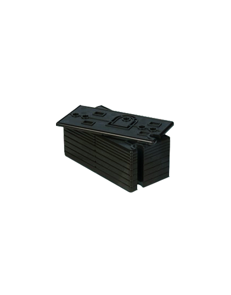 Jeu de 10 cales pour contact magnétique noir - RISCO - 5 cales 2 mm et 5 cales 4 mm_0