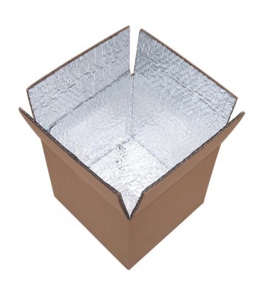 Lot de carton isotherme 15 litres double cannelure - 25x25x25 cm - carton15-10ex_0