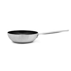 METRO Professional - Wok en aluminium avec revêtement antiadhésif Teflon 2 couches, Ø30 x 12.5 cm - Compatible four, gaz, électricité et céramique_0
