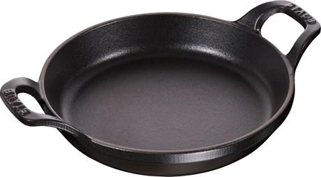 PLAT EN FONTE EMPILABLE NOIR STAUB 16 CM