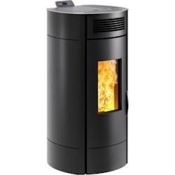 Poêle à granulés - INVICTA LODI 10 - Wifi intégré - Noir - Puissance 9,5 kW - Réservoir 16,5 kg_0