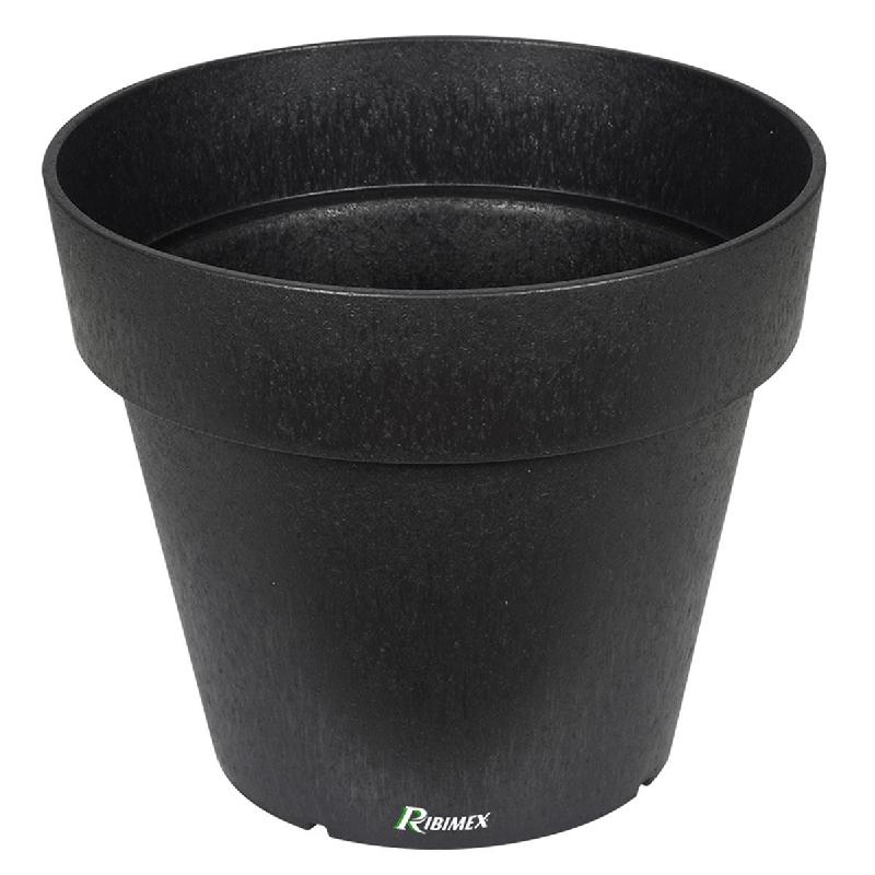 Pot 'Fosca' - diamètre 35cm - hauteur 30cm - gris - caoutchouc recyclé - RIBIMEX PRGOMPF340_0