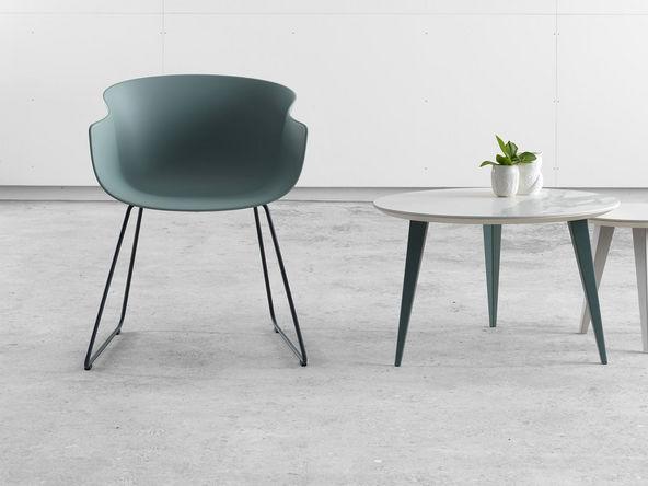 Chaise polyvalente Bai pieds luge en plastique_0